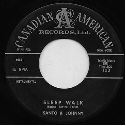 Santo & Johnny Sleep Walk / All Night Diner USED VINYL 7INCH 45 RPM SINGLE MONO