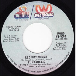 Funkadelic Red Hot Momma USED VINYL 7INCH 45 RPM SINGLE PROMO