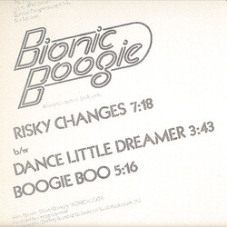 Bionic Boogie Risky Changes / Dance Little Dreamer / Boogie Boo USED VINYL 12INCH 33 S RPM PROMO