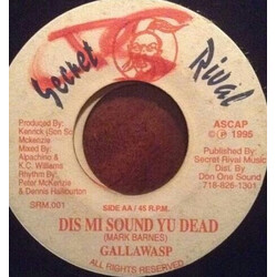 Galawasp Dis Mi Sound Yu Dead USED VINYL 7INCH 45 RPM