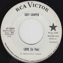 Joey Cooper Love (Is You) USED VINYL 7INCH 45 RPM SINGLE PROMO MONO