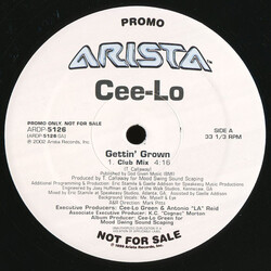 Cee-Lo Gettin' Grown USED VINYL 12INCH 33 S RPM PROMO