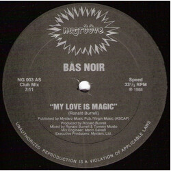 Bas Noir My Love Is Magic USED VINYL 12INCH 33 S RPM