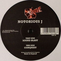 Notorious J Sound Blast / Conquest Vinyl 12" USED