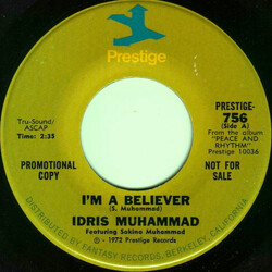 Idris Muhammad I'm A Believer USED VINYL 7INCH 45 RPM PROMO
