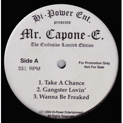 Mr. Capone-E Hi-Power Ent. Presents - The Exclusive Limited Edition USED VINYL 12INCH PROMO