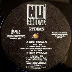 Rydims Rydim #1 USED VINYL 12INCH 33 S RPM