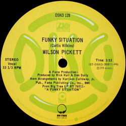 Wilson Pickett Funky Situation / She's So Tight USED VINYL 12INCH 33 S RPM PROMO STEREO