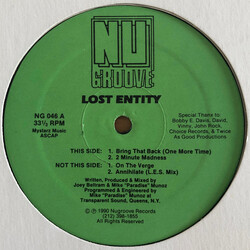 Lost Entity Bring That Back (One More Time) VINYL 12" USED