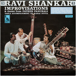 Ravi Shankar Improvisations And Theme From Pather Panchali Vinyl LP USED