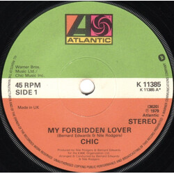 Chic My Forbidden Lover USED VINYL 7INCH 45 RPM