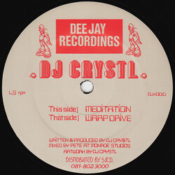 DJ Crystl Meditation / Warp Drive VINYL 12" USED