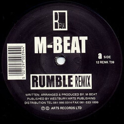 M-Beat Rumble (Remixes) VINYL 12" USED