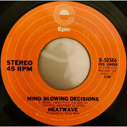 Heatwave Mind Blowing Decisions USED VINYL 7INCH 45 RPM SINGLE STYRENE STEREO