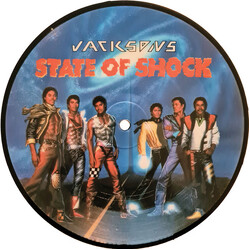 The Jacksons State Of Shock USED VINYL 7INCH 45 RPM SINGLE LIMITED EDITION PICTURE DISC