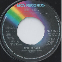 Neil Sedaka Ebony Angel USED VINYL 7INCH 45 RPM