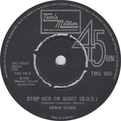 Edwin Starr Stop Her On Sight (S.O.S) USED VINYL 7INCH 45 RPM SINGLE REISSUE