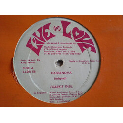 Frankie Paul Cassanova USED VINYL 12INCH 45 RPM