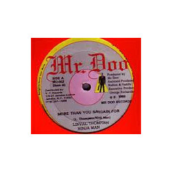 Linval Thompson / Ninjaman Man More Than You Bargain For USED VINYL 12INCH