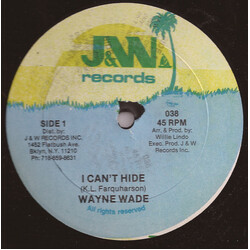 Wayne Wade / Willie Lindo I Can't Hide / Instrumental Version USED VINYL 12INCH 45 RPM