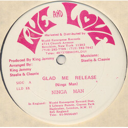 Ninjaman Glad Me Release USED VINYL 12INCH 45 RPM