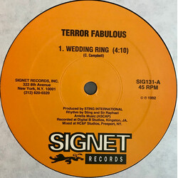 Terror Fabulous / Joycelyn Wedding Ring / Can You Stand The Rain USED VINYL 12INCH 45 RPM