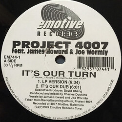 Project 4007 / James Howard / Joe Wormly It's Our Turn USED VINYL 12INCH 33 S RPM