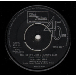 The Isley Brothers Tell Me It's Just A Rumour Baby USED VINYL 7INCH 45 RPM SINGLE