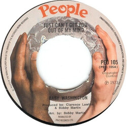 Baby Washington Just Can't Get You Out Of My Mind / You (Just A Dream) USED VINYL 7INCH 45 RPM SINGLE PROMO