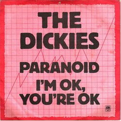 The Dickies Paranoid / I'm OK, You're OK VINYL 7" USED