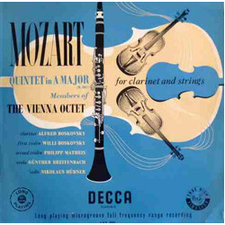 Wolfgang Amadeus Mozart / Mitglieder Des Wiener Oktetts Quintet In A Major For Clarinet And Strings (K.581) Vinyl LP USED