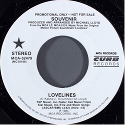 Souvenir (8) Lovelines USED VINYL 7INCH 45 RPM PROMO