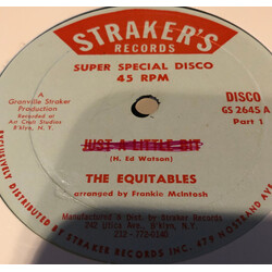 The Equitables Just A Little Bit USED VINYL 12INCH 45 RPM SINGLE