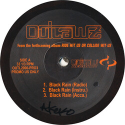 The Outlawz Black Rain / Outlaw 2000 USED VINYL 12INCH PROMO 33 S RPM
