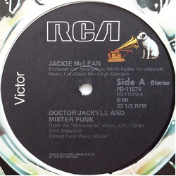 Jackie McLean Doctor Jackyll And Mister Funk USED VINYL 12INCH 33 S RPM