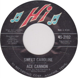 Ace Cannon Sweet Caroline / Me & Bobby McGee USED VINYL 7INCH 45 RPM SINGLE STYRENE