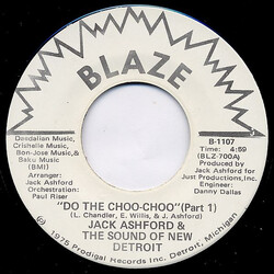 Jack Ashford / The Sound Of New Detroit Do The Choo-Choo USED VINYL 7INCH 45 RPM