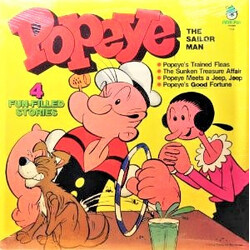 Popeye The Sailor Man 4 Fun-Filled Stories Vinyl LP USED