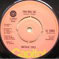 Natalie Cole This Will Be VINYL 7" USED