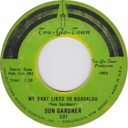 Don Gardner My Baby Likes To Boogaloo USED VINYL 7INCH 45 RPM STYRENE