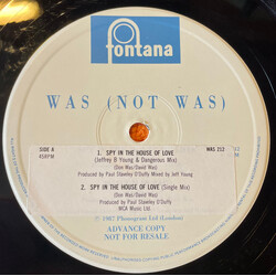 Was (Not Was) Spy In The House Of Love USED VINYL 12INCH 45 RPM SINGLE PROMO