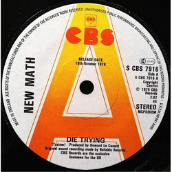 New Math Die Trying / Angela USED VINYL 7INCH 45 RPM SINGLE PROMO