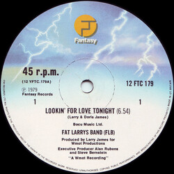 Fat Larry's Band Lookin' For Love Tonight USED VINYL 12INCH 45 RPM SINGLE