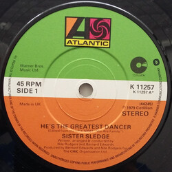 Sister Sledge He's The Greatest Dancer USED VINYL 7INCH 45 RPM SINGLE STEREO