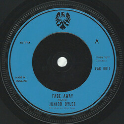 Junior Byles Fade Away USED VINYL 7INCH 45 RPM SINGLE