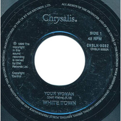 White Town Your Woman USED VINYL 7INCH 45 RPM SINGLE JUKEBOX MISPRINT