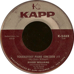 Roger Williams (2) Tchaikovsky Piano Concerto #1 / The World Outside USED VINYL 7INCH SINGLE