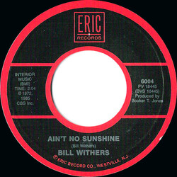 Bill Withers Lean On Me / Ain't No Sunshine USED VINYL 7INCH STYRENE STEREO