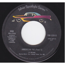 Don McLean American Pie USED VINYL 7INCH 45 RPM SINGLE REISSUE
