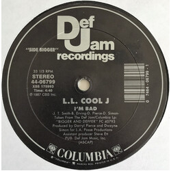 LL Cool J I'm Bad / Get Down USED VINYL 12INCH 33 S RPM SINGLE